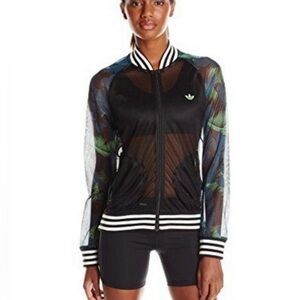 Adidas Originals Tropical Track Jacket Full Zip Mesh Hawaiian Jacket Size XL